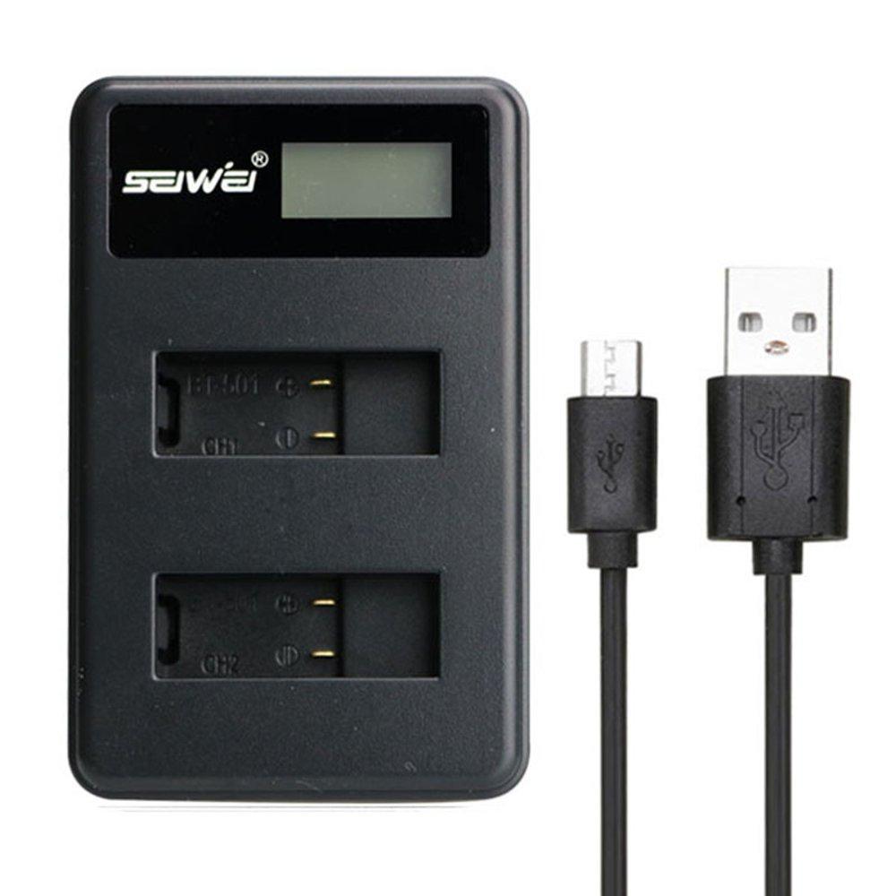 Rajawali Travel Charger LCD 2 Slot for Gopro Hero 5 & Hero 6 AHDBT-501