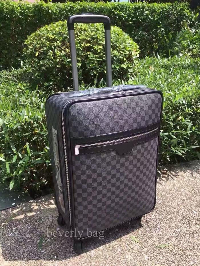 jual tas bag LV Koper ORI LEATHER MIRROR - damier hitam - RtnPs7