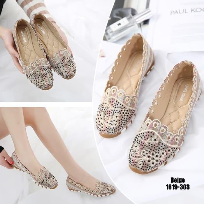 #Flat Shoes SEPATU MURAH WANITA BATAM Monna Vania Guseniv AC 1619-303
