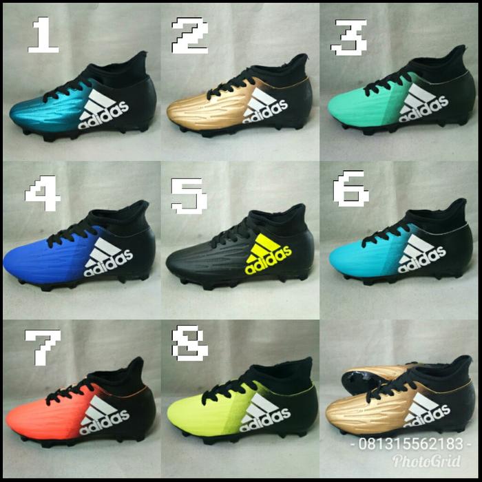 Sepatu Bola Anak Adidas X Techfit Boots Sh - Hijau Tosca- 37