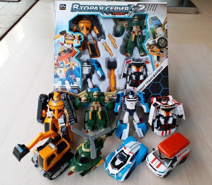 MAINAN MINI TOBOT SET ISI 4 PCS V/Y/ ROCKY/TORNADO