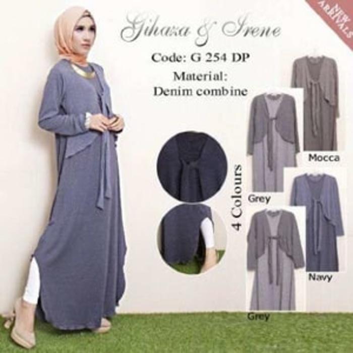 G254DP/G 254 DP IRENE HIJAB MAXI GAMIS DRESS FASHION WANITA MUSLIMAH