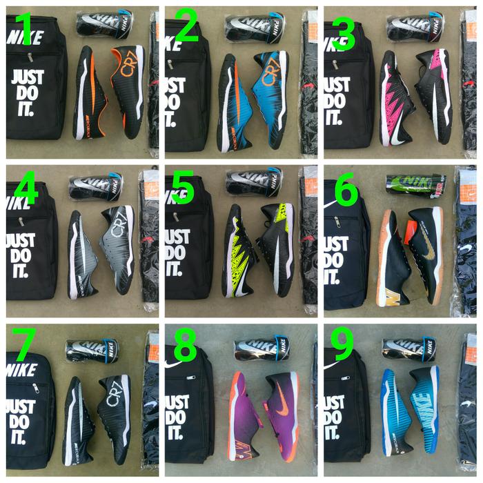 Paket Komplit Sepatu Futsal Nike Mercurial CR'7 GradeOri