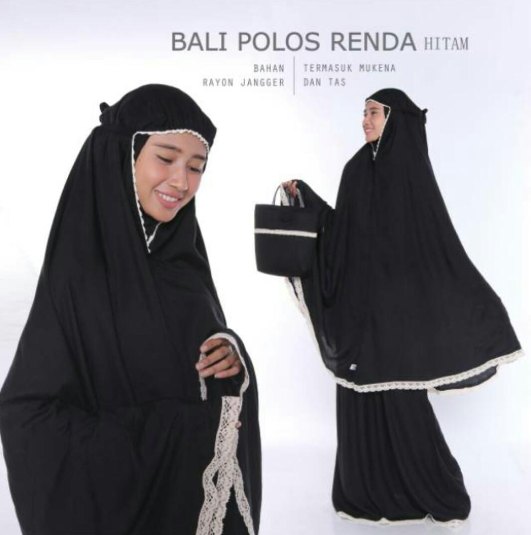 mukena muslimah dewasa katun rayon renda peralatan sholat set baju atasan hijab mukenah telengkung mileasari