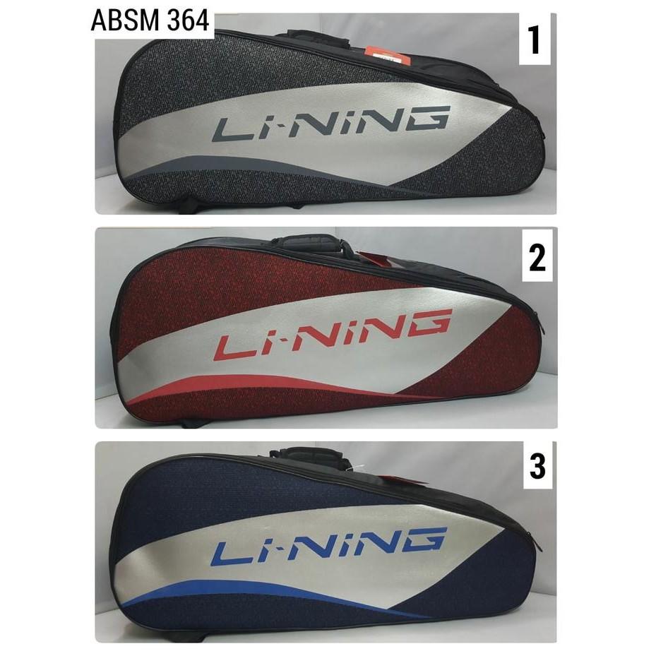 TERMURAH TAS BADMINTON / BULUTANGKIS SLEMPANG - LINING ABSM 364 -1 -2 -3 HOT DEAL