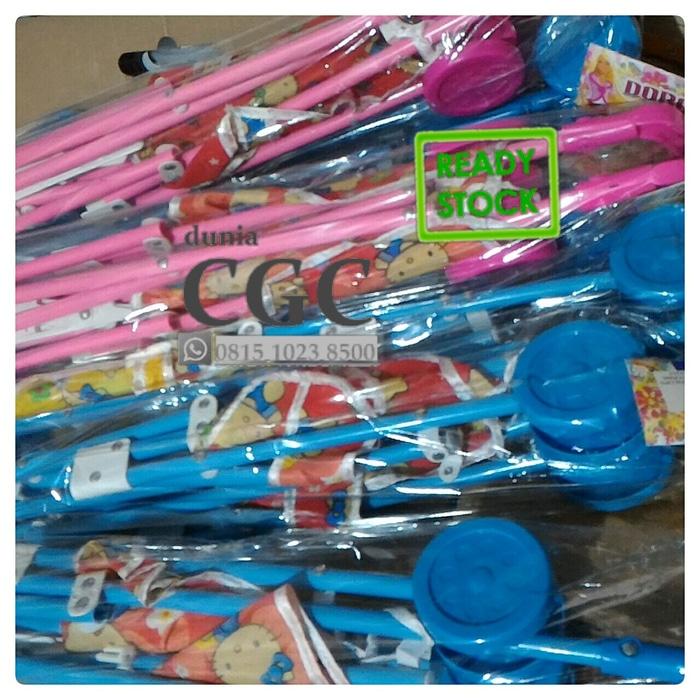 Kereta Dorongan Bayi Boneka LARGE Mainan Edukasi Anak Biru Pink Promo