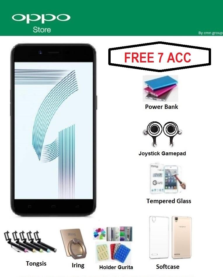 Oppo A71 Blue Ram 2/16GB + Paket 7 Acc