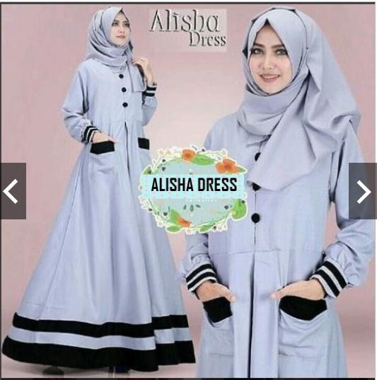 LUCYNDA BAJU MUSLIM | ALISHA DRESS | GAMIS SYARI BUSUI 