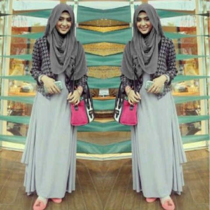 (JNH Shop) Trendy Maxiu- Setelan Baju Remaja Busana Muslim Simpel Bagus Murah