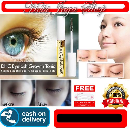 HOKI COD - Relian DHC Eyelash Tonic - Serum Pemanjang Bulu Mata - Serum Gold Hanasui + Gratis Cetak Alis Cantik - Premium
