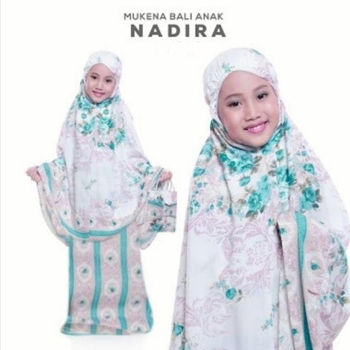 MUKENA ANAK RAYON BALI MUKENAH BAJU MUSLIM NADIRA PINK