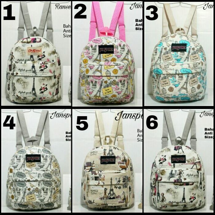 Tas Jansport Mini Motif Lucu2 / Tas Sekolah Cewek/ Tas Wanita Fashion - IWzR8s