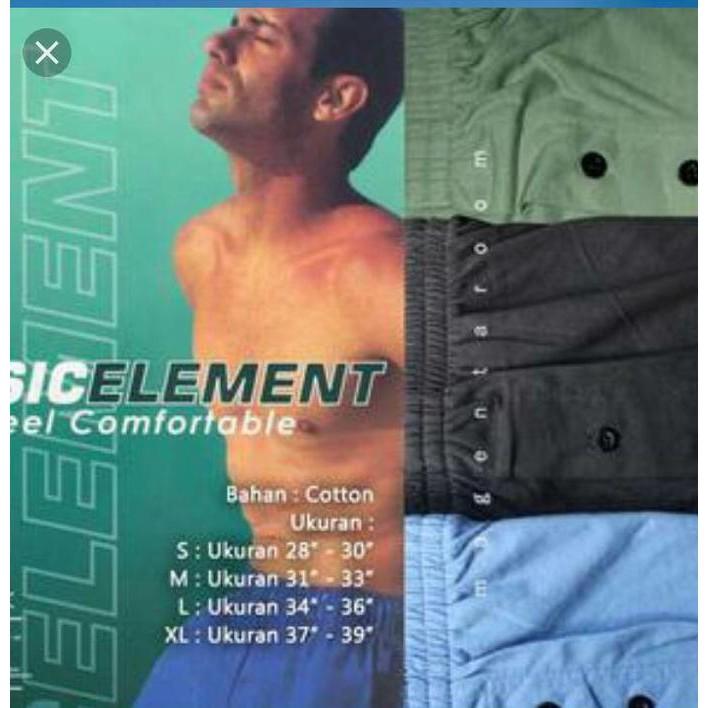 Celana Boxer Jumbo Merk Basic Element - M33kwc