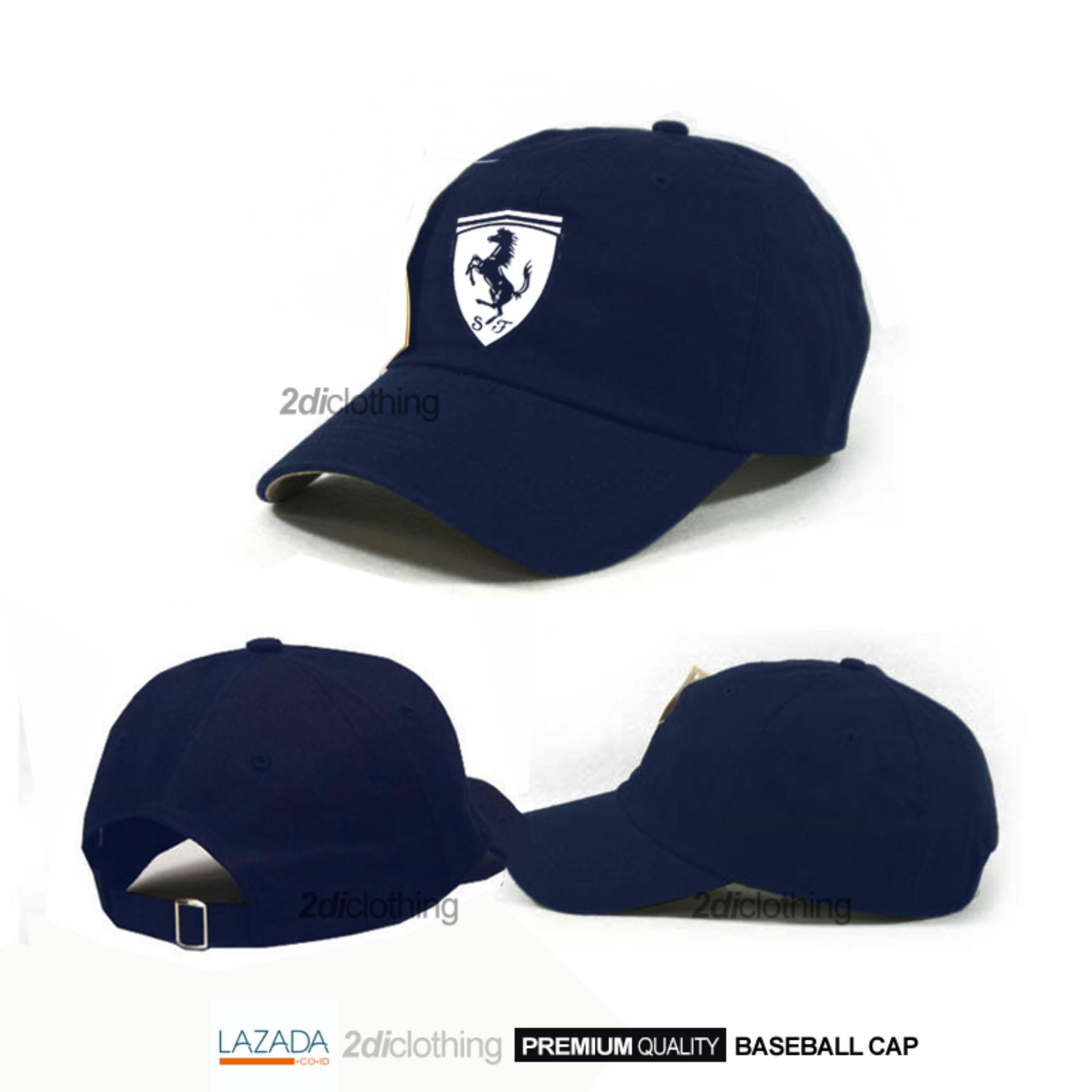Topi baseball distro ferrari navy premium