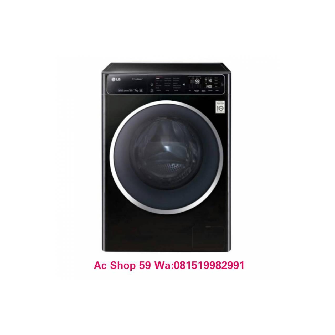 MESIN CUCI LG 10 KG+DRYER F-1400HT1B FRONT LOADING DD INVERTER DIRECT