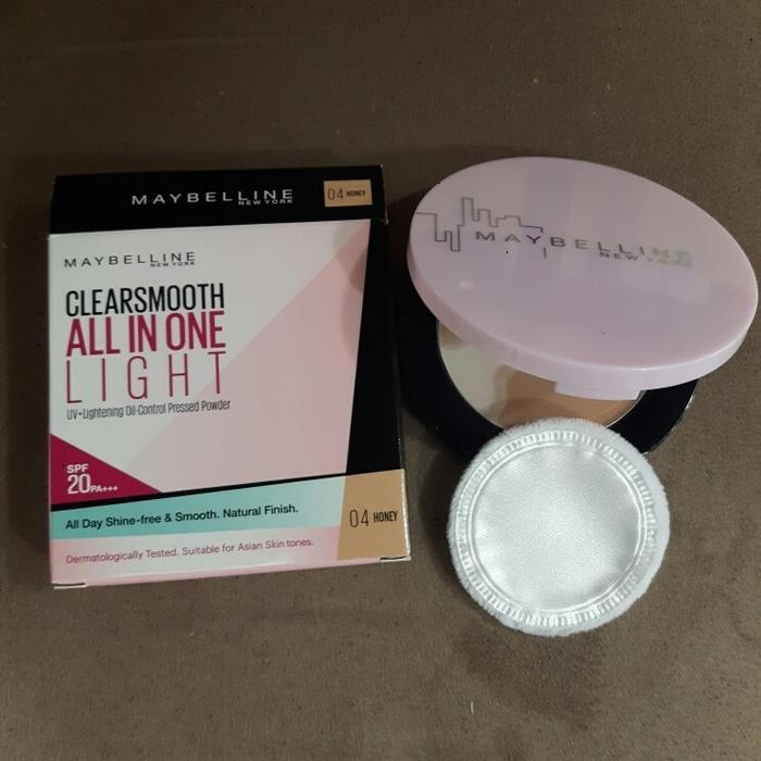 PROMO MAYBELLINE CLEARSMOOTH ALL IN ONE LIGHT PRESSED POWDER/ COMPACT BULAT TERLARIS