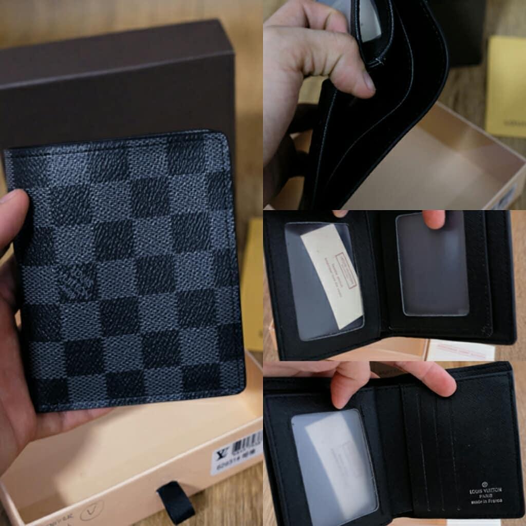 dompet wallet Louise Vuitton damier black
