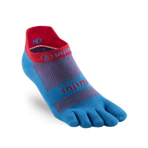 Injinji No Show Run 2.0 Original Weight Perf Toe Socks - Super Hero
