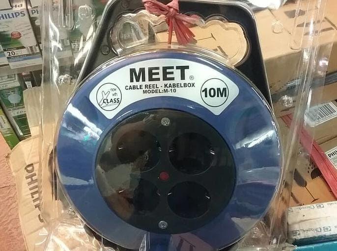 PROMO - KABEL ROLL EXTENSION REEL MEET 10 METER / KABEL BOX 10 MTR