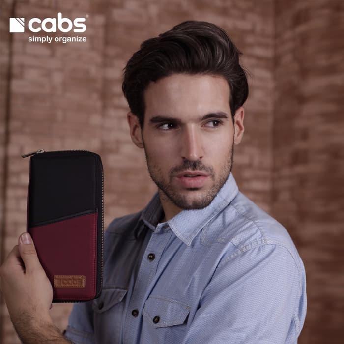 Cabs Pocket Zayn - Dompet Wanita & Pria HPO Organizer Dompet Kartu Branded Serbaguna Dompet Lokal Cewek Cowok Wallet Card Holder Multifungsi - Maroon
