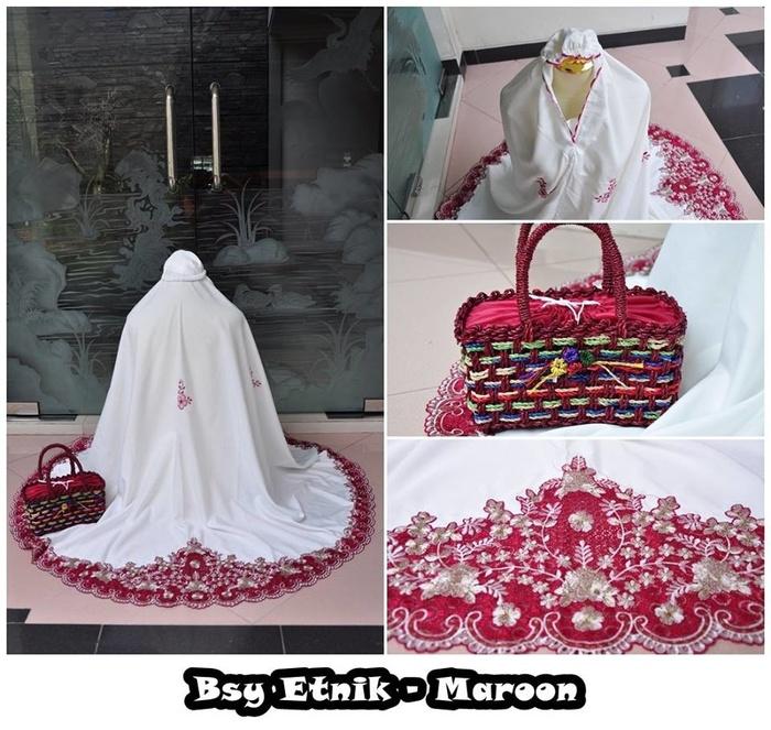 MUKENA BSY ETNIK MERAH