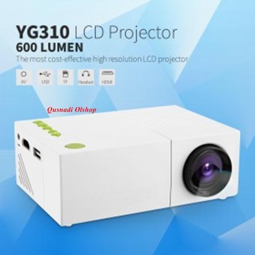 Proyektor Mini untuk Home Teater Notebook Ponsel Pintar Android Termurah dan Tercanggih Elektronik Rumah Bioskop Super Glitz YG310 HIJAU Infokus LCD Projektor Resolusi Tinggi LED Projector murah dan Canggih