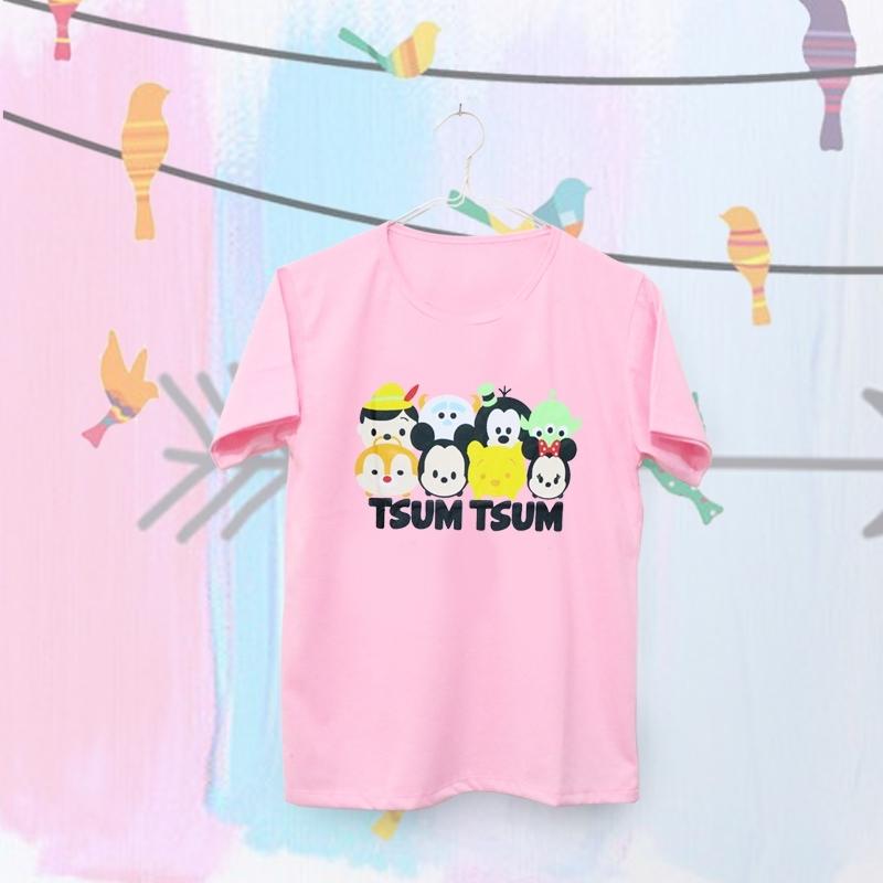 ELLIPSES.INC Tumblr Tee / T-Shirt / Kaos Wanita Tsum-tsum - Pink