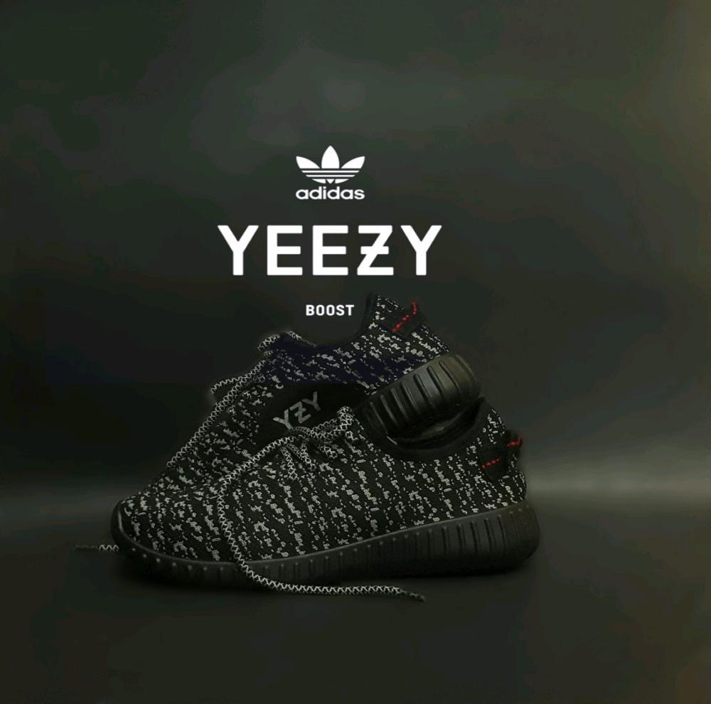 Promo ADIDAS YEEZY BOOST HITAM Fashion