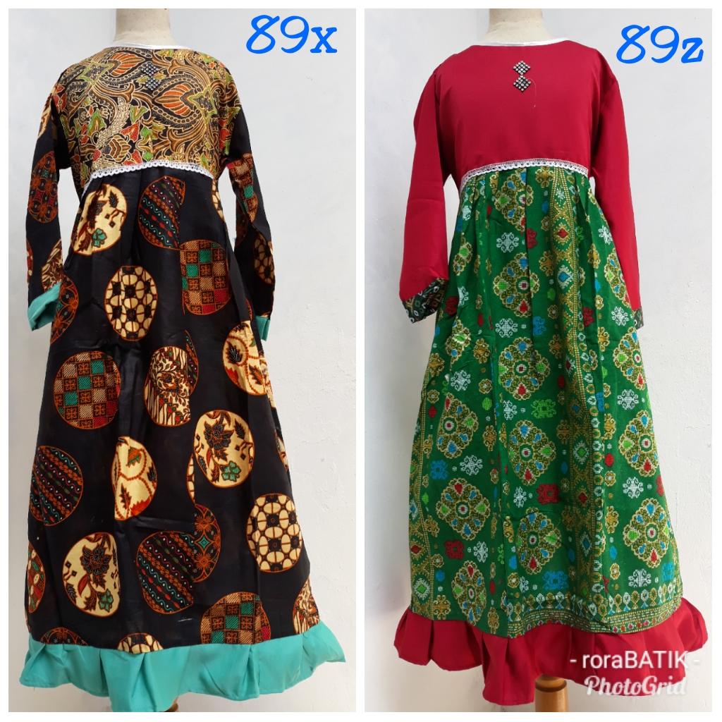gamis batik anak 7-10 tahun
