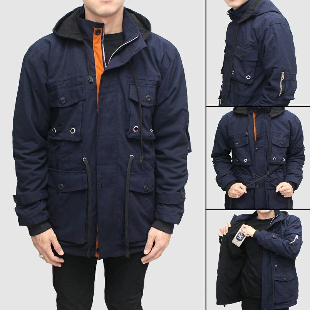Jaket Parka Jumbo BGSR Biru Navy