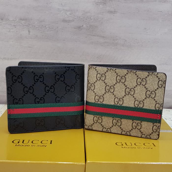 Gucci Wallet Lipat / Dompet Kulit Cowok / Pria Branded Murah / Import - Best Seller - Termurah