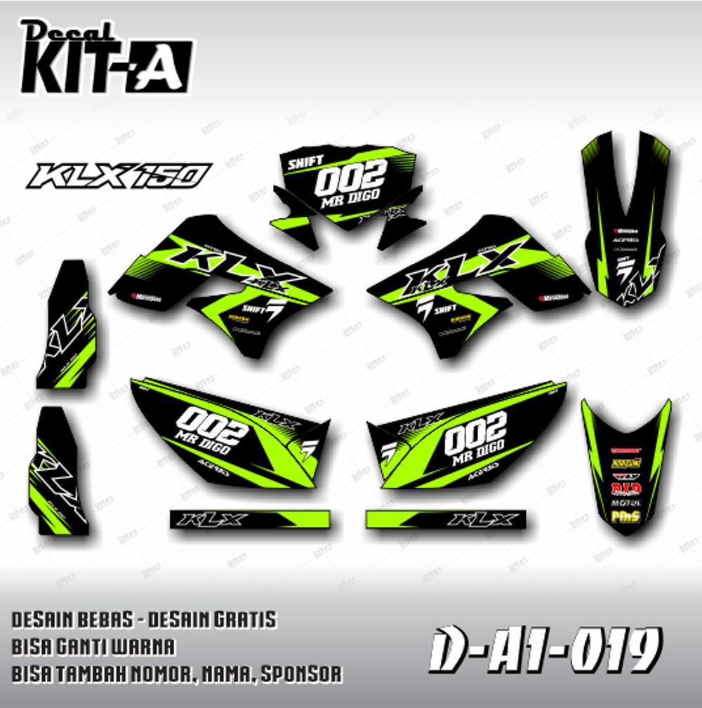 Dekal Stiker Motor KLX 150/Dtracker (D-A1-019)