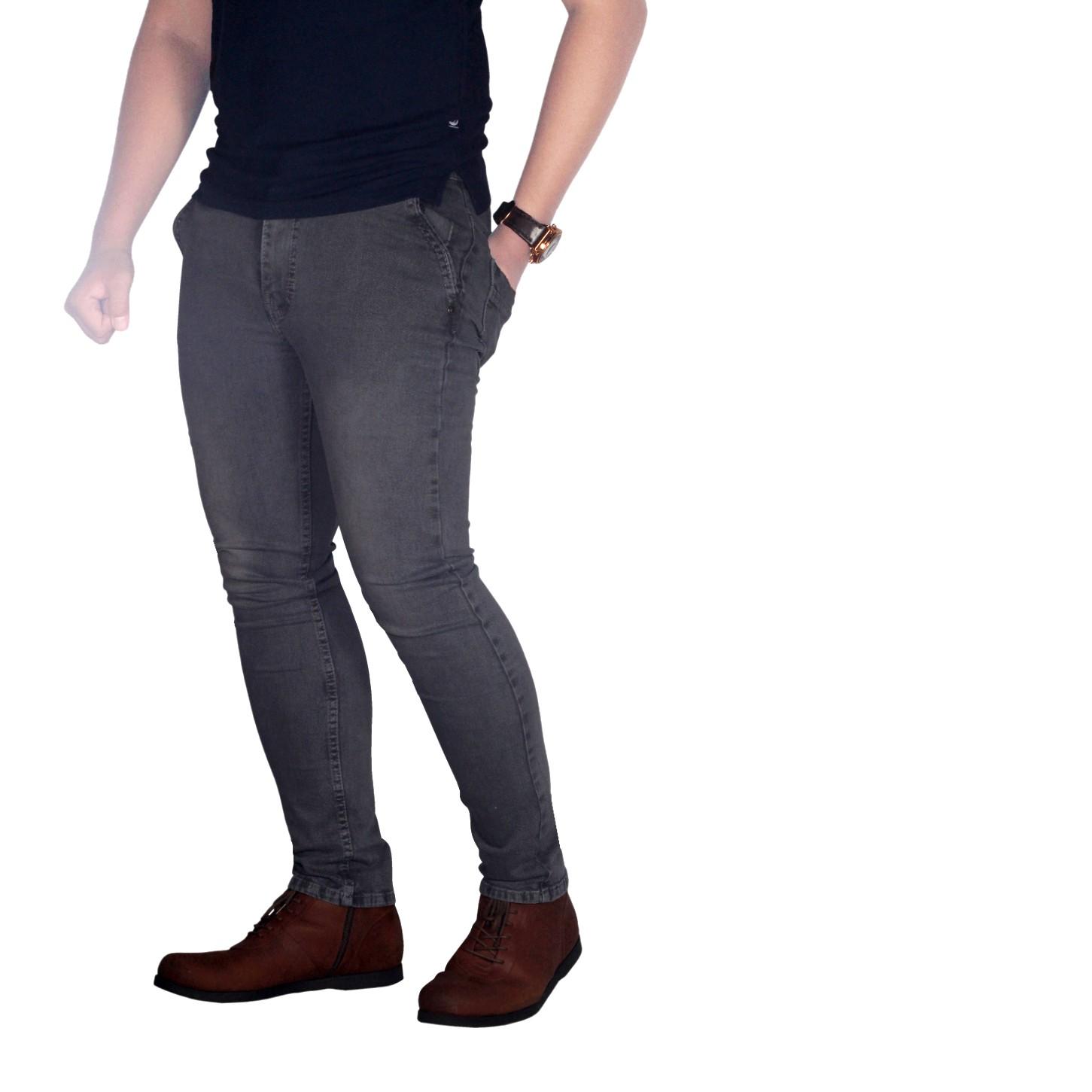 Dgm_Fashion1 Celana Jeans Denim Panjang Abu-Abu/Celana lepis/Celana Jeans Skinny Pria/Celana Panjang/ Celana Pria/Celana Casual/celana denim/celana jeans hitam/jeans polos /CELANA JEANS PENSIL AA 5614 Abu