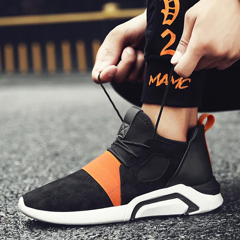 Modis Pria Sport Sepatu Suede Kulit Menjalankan Kets Kasual Luar Ruangan Ukuran Sepatu: 39-44