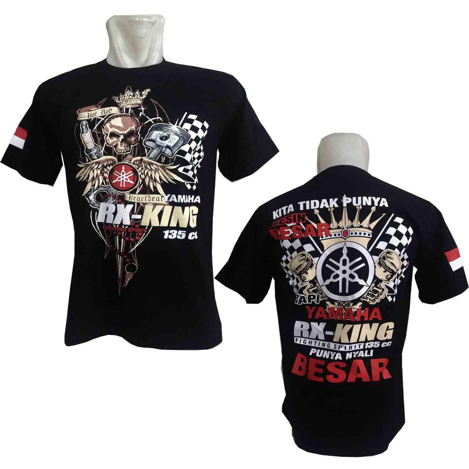 Kaos Rxking RX003 Baju Distro Otomotif Keren Baru Yamaha Motor BONUS Stiker CADEL Bandung