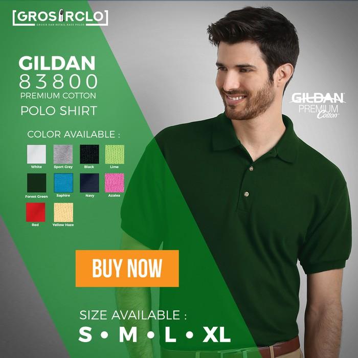 Gildan Sport Shirt Polo Polos 83800 Premium Original Grosiran Murah - Whmnx2
