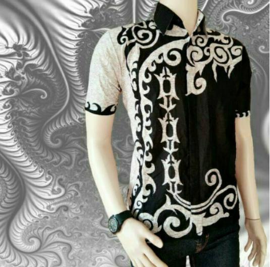 KEMEJA BATIK BATIK PEKALONGAN KEMEJA HEM BATIK PENDEK EKSLUSIF MURAH KEREN - BATIK FASHION KRT