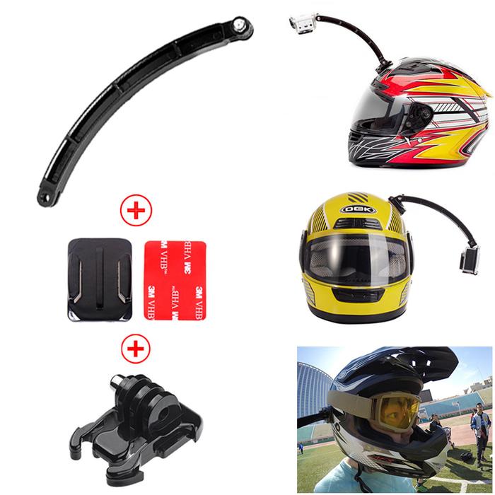 Ekstensi Kamera Helm - Action Cam Helmet Extension Arm Kit for GoPro, Xiaomi Yi & Brica AE/AP
