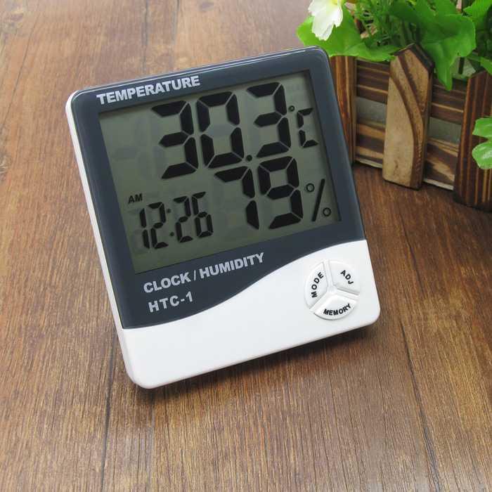 Best Seller!!! Hygrometer Thermometer HTC-1 -Termometer Ruangan Digital LCD Murah Cantik dan Elegant