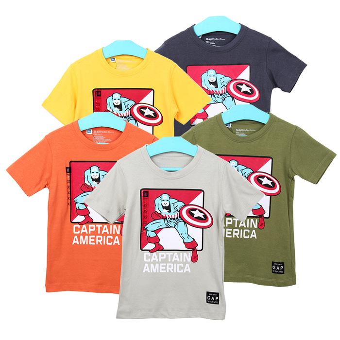 Baju Atasan Kaos Anak Laki-Laki Branded Ori Mall BOYS CAPTAIN AMERICA