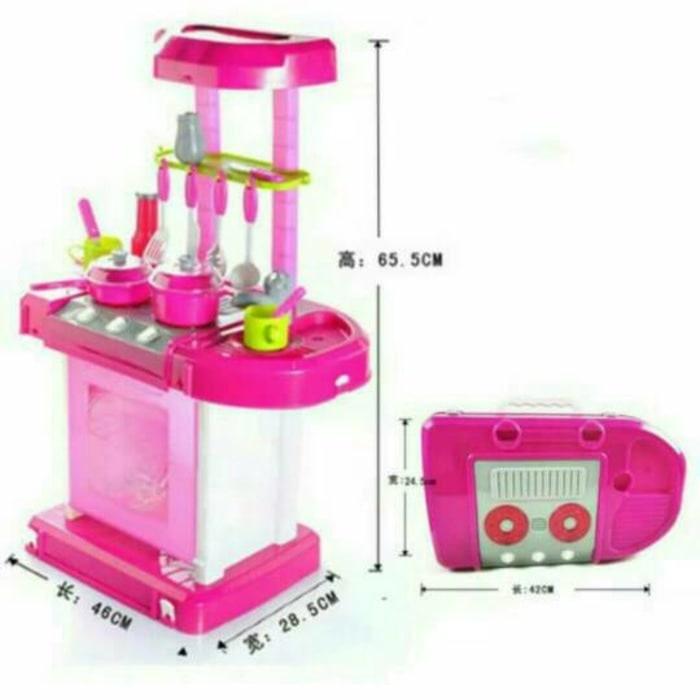 Standing Kitchen Set. Mainan Kompor Oven Akat Dapur Masak Masakan Anak