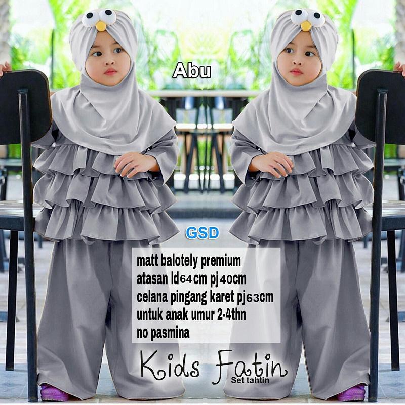 Wow keren - busana muslim anak / gamis anak perempuan / gamis maxi anak / dress anak anak/ fathin kids