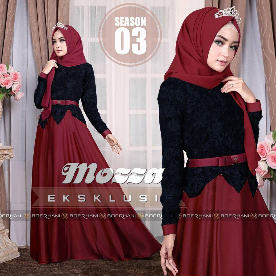 MJ Maxi Mozza esklusif Pasmina - Maroon