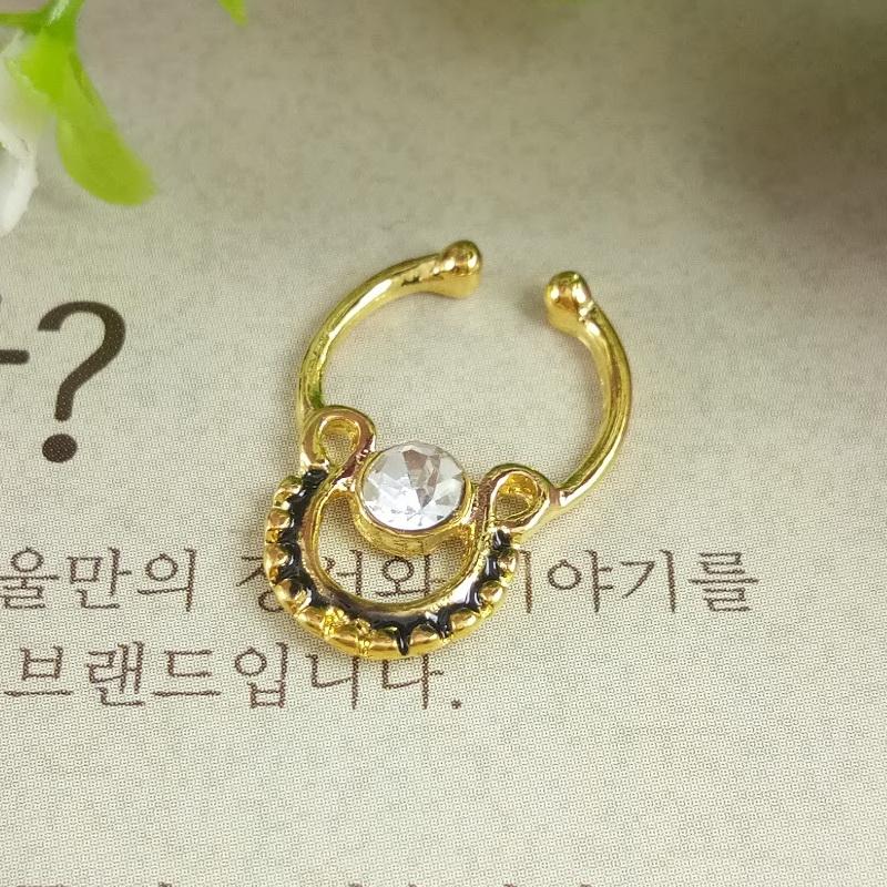 Anneui - BP0048 - fake septum piercing / anting jepit hidung (tanpa tindik)