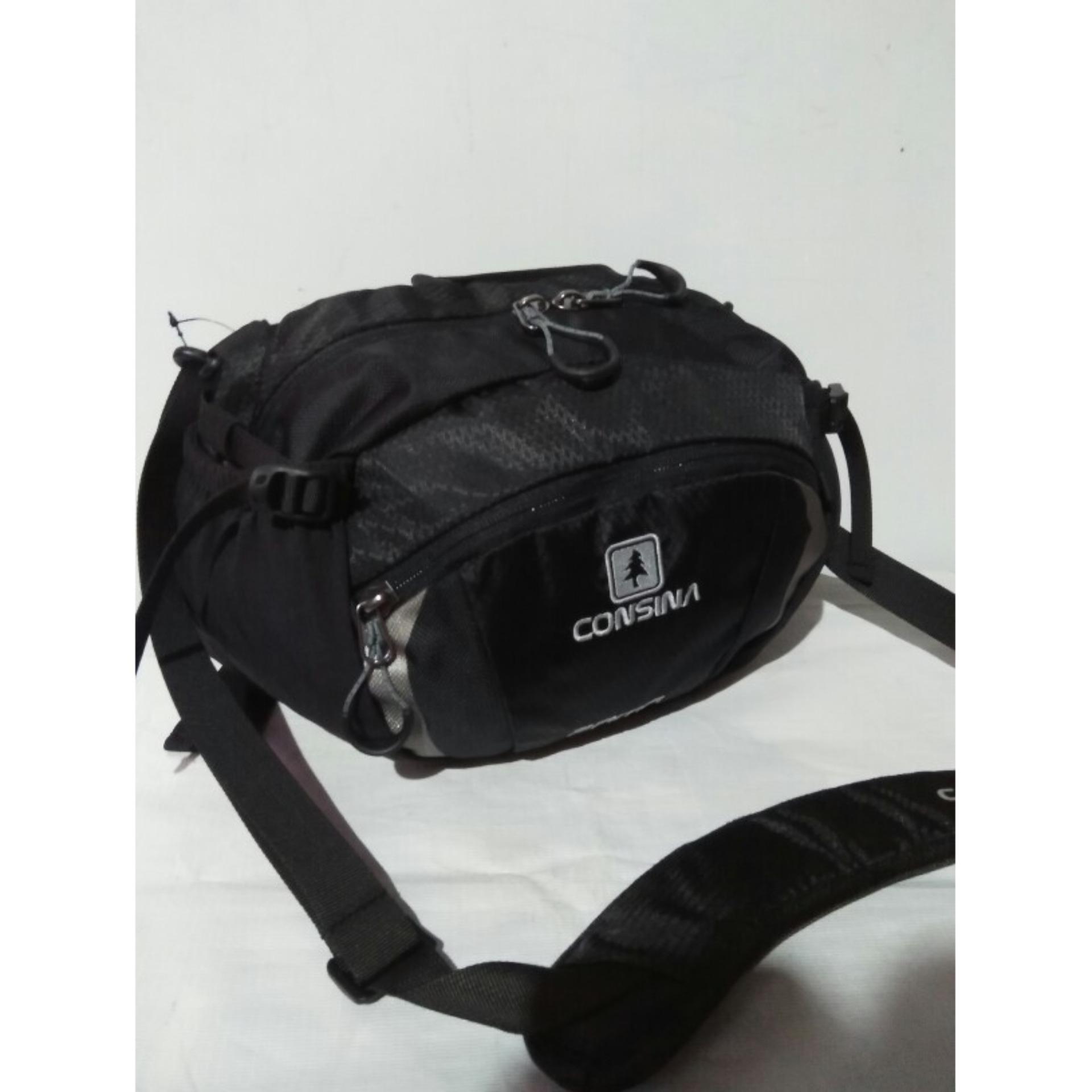 Tas selempang pinggang consina pama hitam
