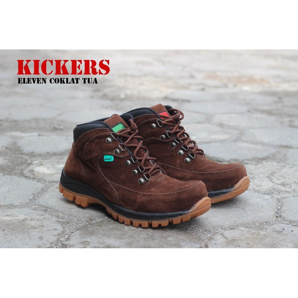 Sepatu Kickers Boots Safety Eleven Suede