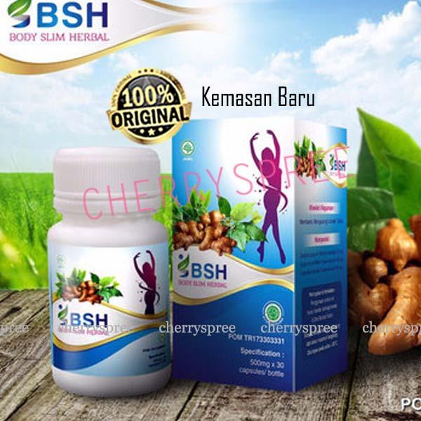 Body Slim Herbal BSH Original Obat Pelangsing Herbal Halal BPOM Menurunkan Berat Badan Secara Alami - 1pcs