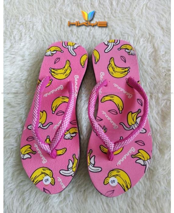 Sandal Jepit Wanita Motif Banana Lucu / Merah / Marun / Biru / Ungu dan Pink / Sandal Murah / Jual sandal Cewek / Grosir Paling Dicari / Hot sale