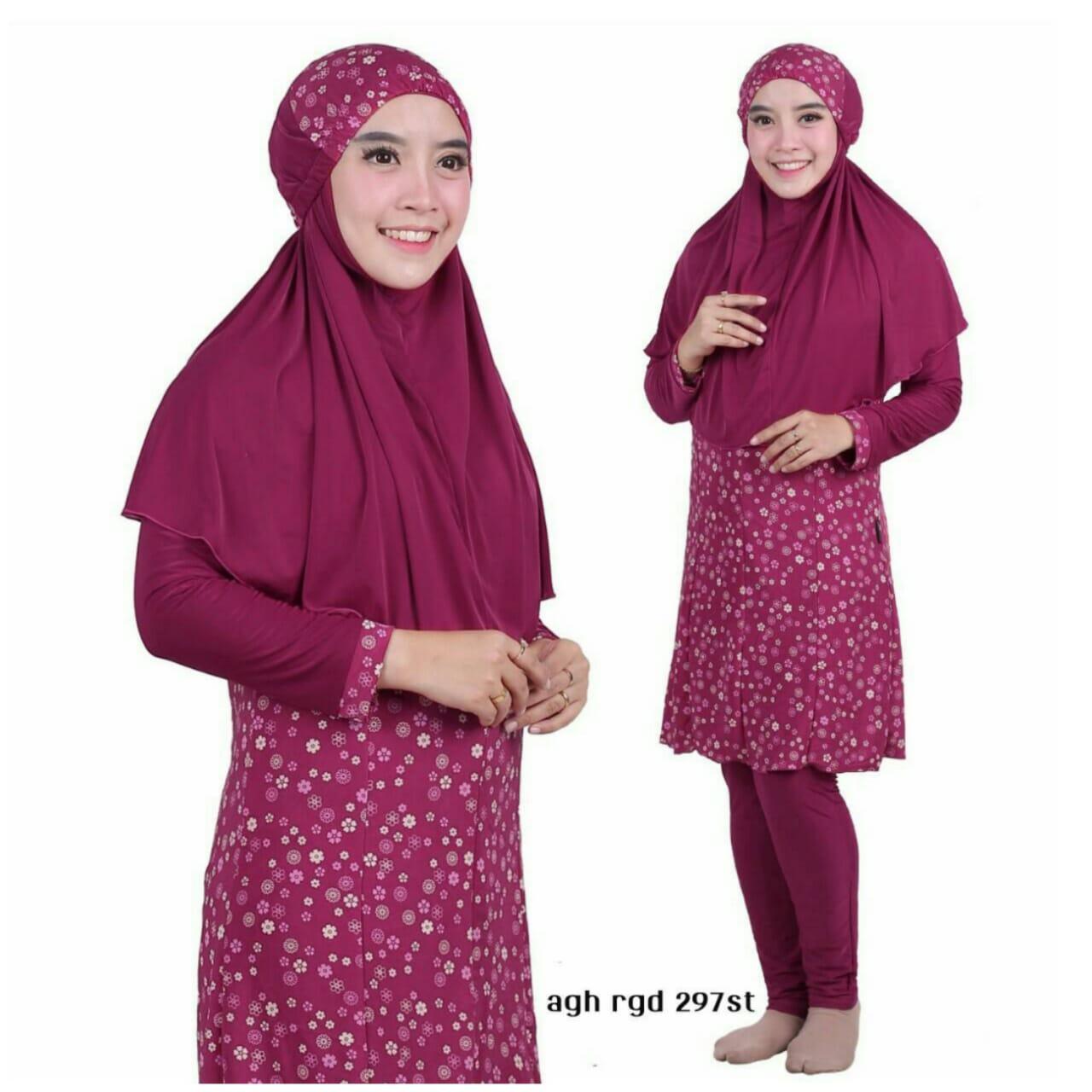 Aghnisan Baju Renang Muslimah - Magenta