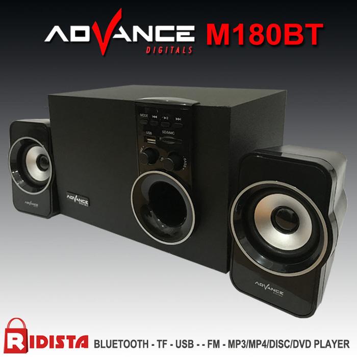 Speaker Advance Aktif Portable M180BT Bluetooth Subwoofer BASS -T398 - Speaker Terlaris - Speaker Murah - speaker Best Quality - Speaker Best Seller - Aksesoris Hp - Spaeker Komputer Bass - Speaker Tv